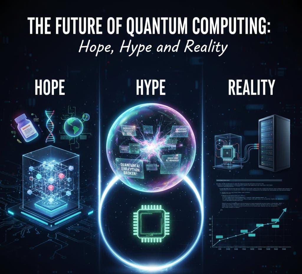 The Future of Quantum Computing: Hope, Hype, and Reality